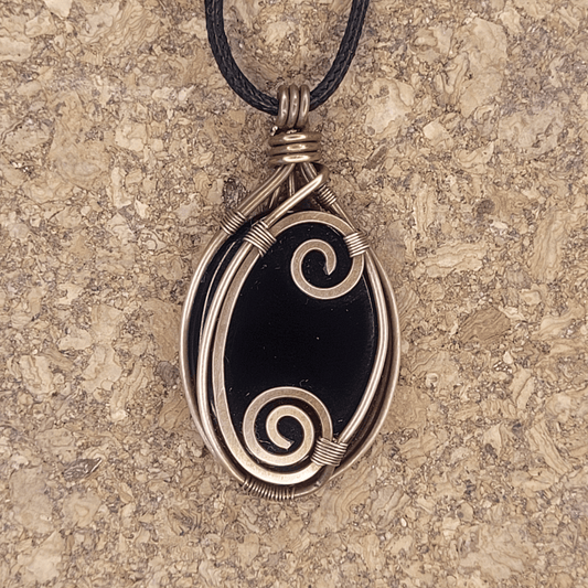 CRYSTAL PENDANT BLACK ONYX